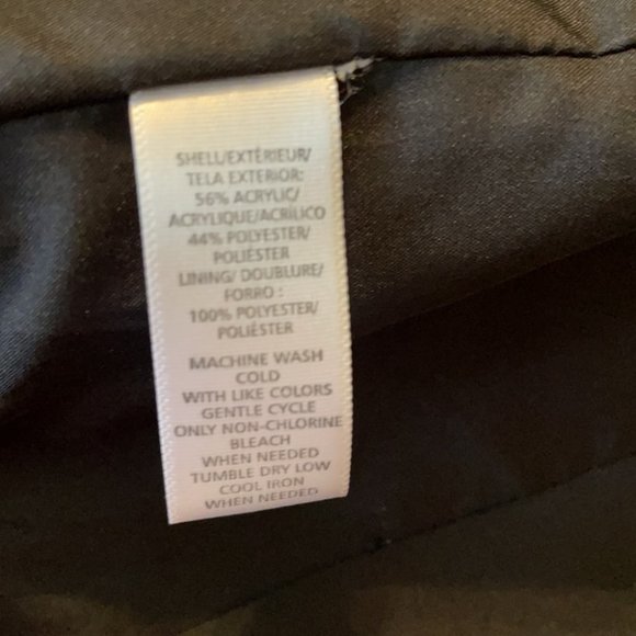 Loft Black White Speckled Tweed Blazer Jacket Career Lined Open Hook Closure 4 - Picture 7 of 8